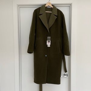 J.w. Anderson for Uniqlo belted Wool coat